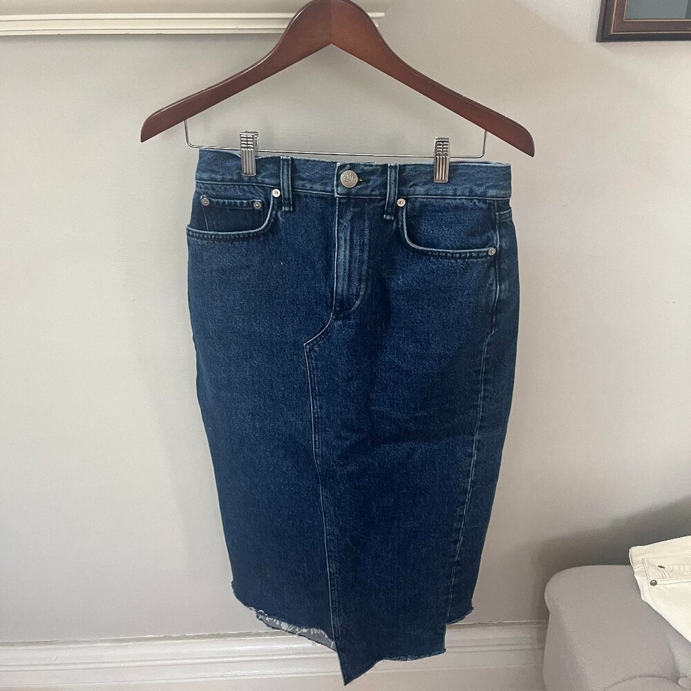 Rag & Bone Sukato Skirt – Denim with a Twist | Size 26 |